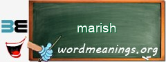 WordMeaning blackboard for marish